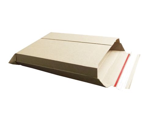 Eco-friendly reciclar personalizado cartón corrugado de papel de libro mailer para negocios de compras mensajería