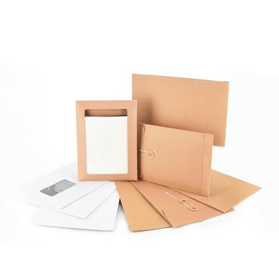 120 gramos de papel Kraft estilo de bolsillo Gusset sobre para la conveniencia de embalaje expreso