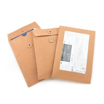 Embalaje expreso Papel Kraft V de fondo con costura de envases de envío personalizados reciclados