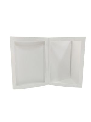 5 1/8 x7 pulgadas de papel marco de la foto de la billetera estilo para el marco de la foto de la exposición de inserción